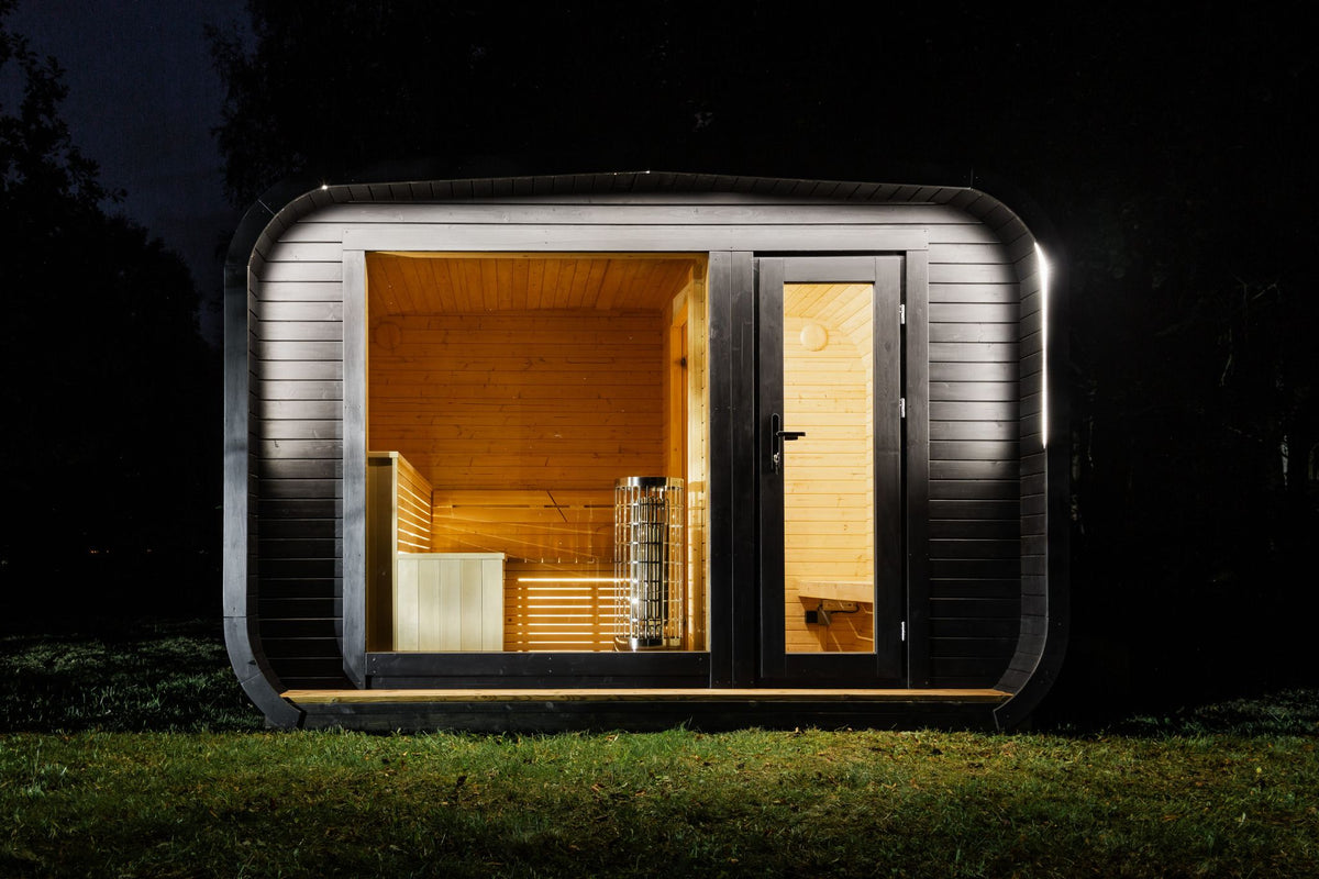 LUX Garden Sauna – 245 × 340 cm with anteroom for 6 people