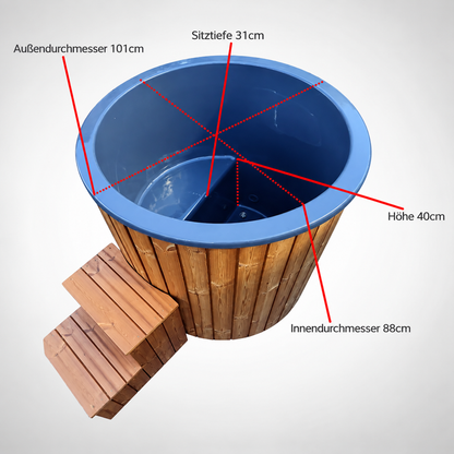 Eisbad Polar TK 101 – kompaktes Cold Plunge aus Thermokiefer für Regeneration und Kältetherapie