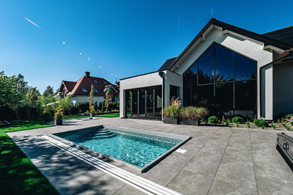 GRP Prefabricated Pool Saba 600 – 6.00 × 3.00 × 1.45 m Elegant Garden Pool for Families