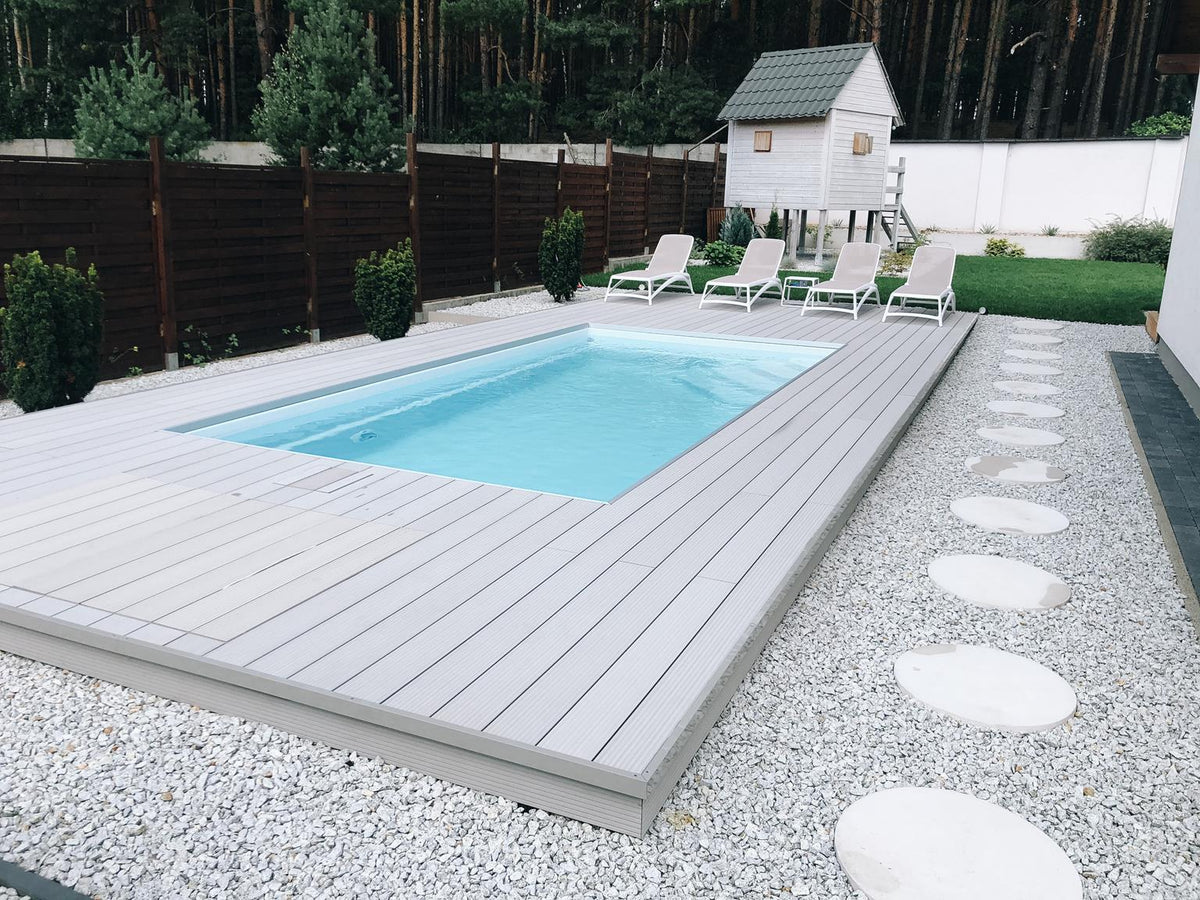 GRP Prefabricated Pool Saba 600 – 6.00 × 3.00 × 1.45 m Elegant Garden Pool for Families