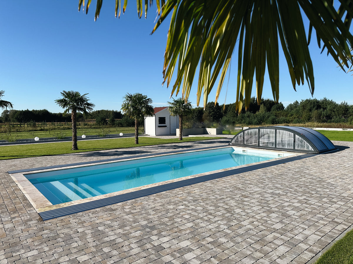 GRP One-Piece Pool Tortola 800 – 8.00 × 3.70 × 1.50 m Garden Pool for Exclusive Outdoor Areas