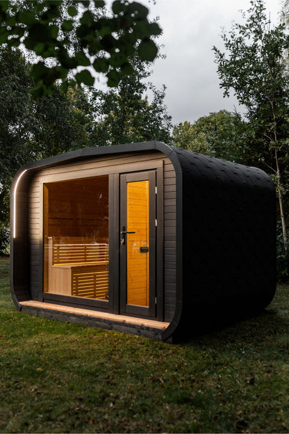 LUX Garden Sauna – 245 × 340 cm with anteroom for 6 people