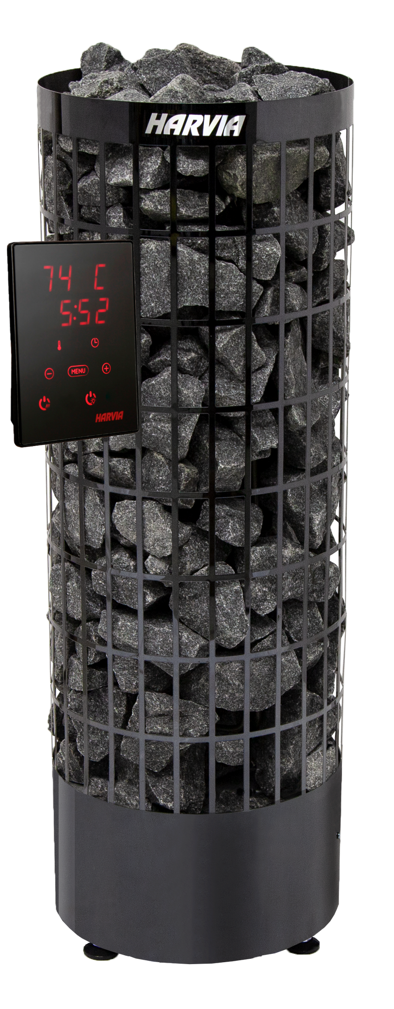 Elektrosaunaofen Harvia Cilindro PC90XE Black Steel – 9,0 kW mit Xenio-Steuerung und MyHarvia WiFi
